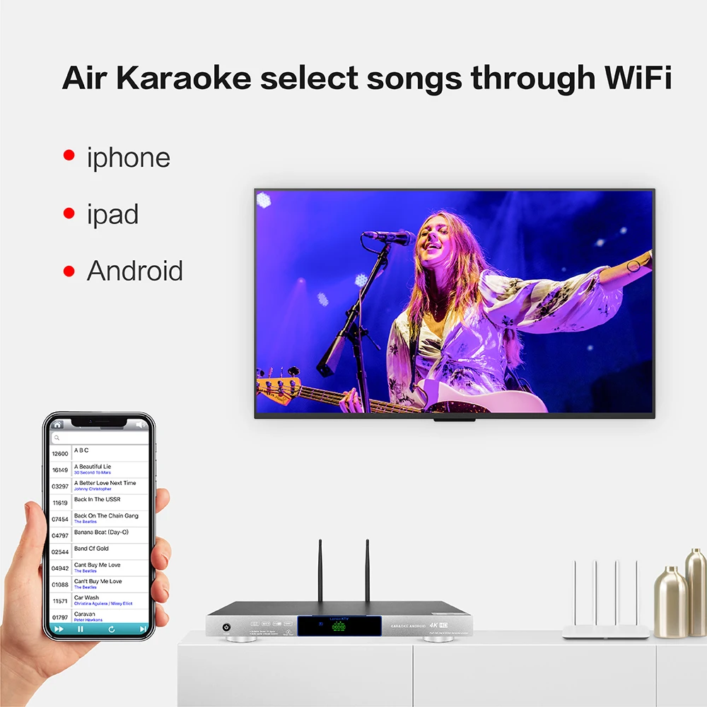 8856 (#2) Android professional home Телевизор с караоке караоке-плеер hd jukebox песнями облако