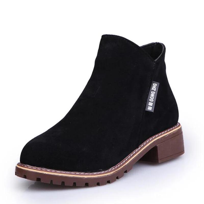2019 hot sale winter waterproof women boot warm ankle boots fashion flat high quality Women shoes new botas mujer sh136 | Обувь