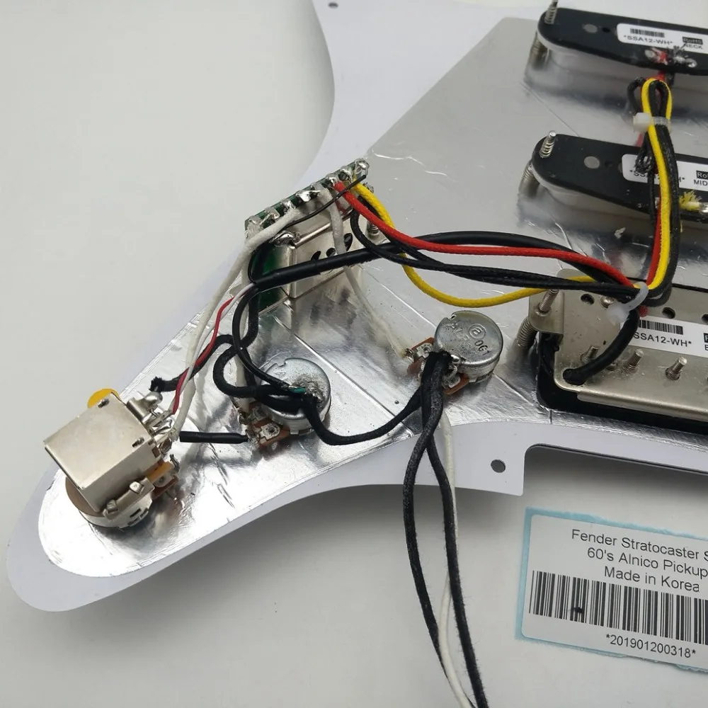 Пикапы для гитары Str 60s Ainico пикапы SSH Pickguard с функцией Push Pull электрической