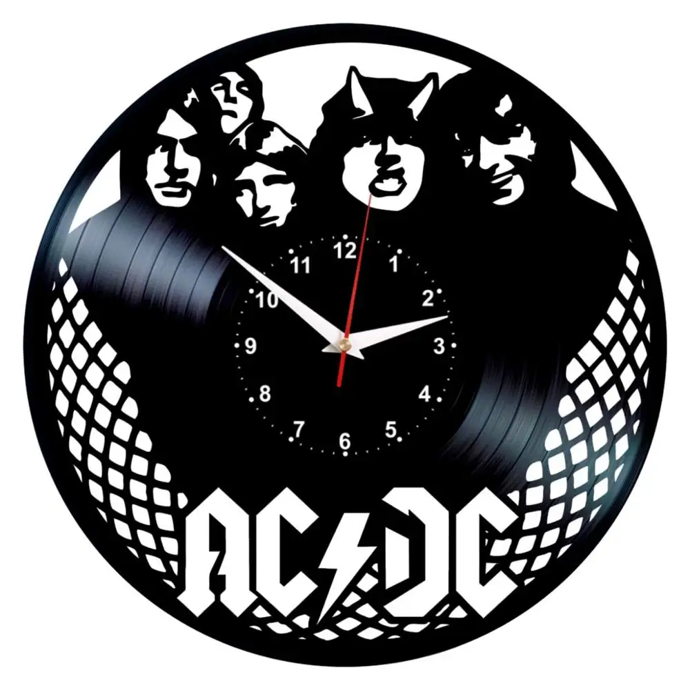 Настенные часы с виниловой пластиной AC/DC|Настенные часы| |