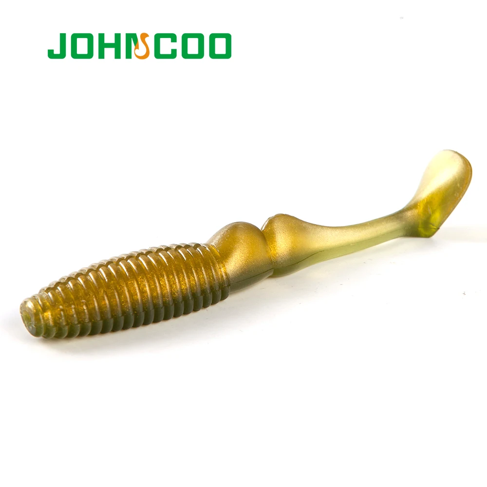JOHNCOO 4 шт. 95 мм 8 5g мягкие Biat аммонита Шад рыбалка приманка воблер карп для форели
