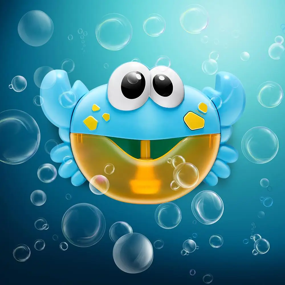 Пузырьковая машина крабы музыка светильник Электрический Bubble Maker для малышей и