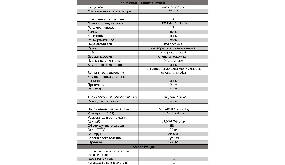 Электрический духовой шкаф с конвекцией AVEX HM 6170 B дисплей, стеклянный фасад, 7 функций, 56л, утапливаемые ручки, гриль