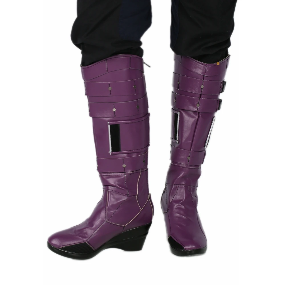 XCOSER/ботинки Туманность Роскошные фиолетовые сапоги до колена из искусственной