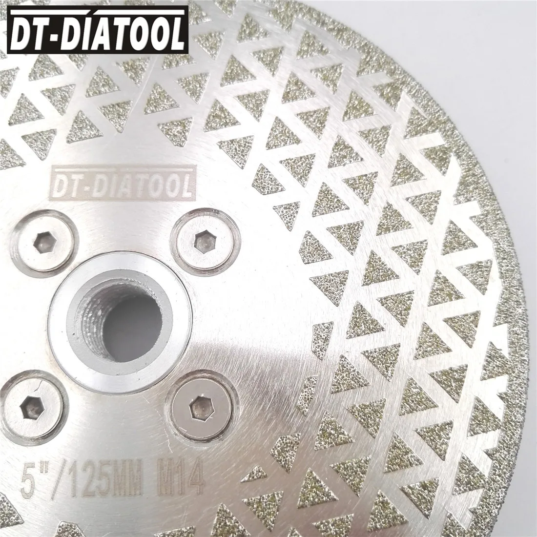 DT-DIATOOL 2 шт. 5 дюймов/125 мм алмазный режущий и шлифовальный круг с гальваническим покрытием, отрезной диск с одной стороной шлифования для плит... от AliExpress RU&CIS NEW