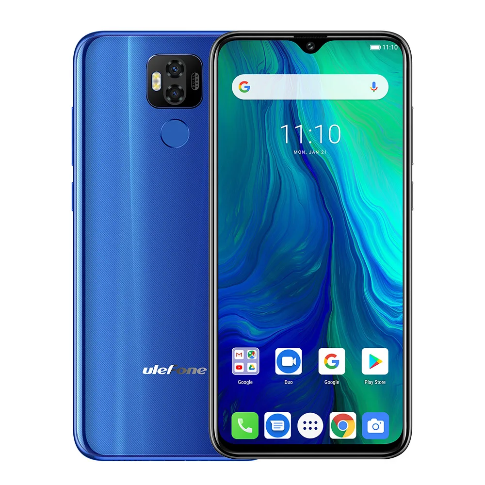 Ulefone power 6 3 дюймов FHD + 4 Гб ОЗУ 64 ПЗУ 16MP Android 9 0 Helio P35 Восьмиядерный 6350 мАч NFC