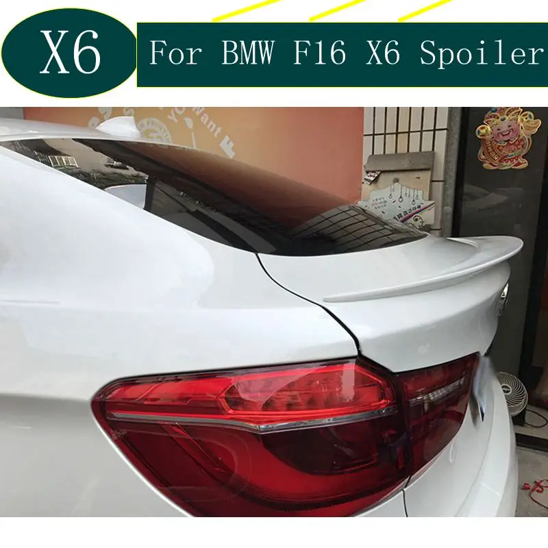 Автомобильный Стайлинг ABS X6 F16 задний спойлер крыло багажника для BMW M стиль
