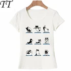Неплохая футболка для упражнений хаски, женская футболка, женская летняя модная футболка, забавный дизайн собаки, повседневные женские топы, милые футболки для девочек