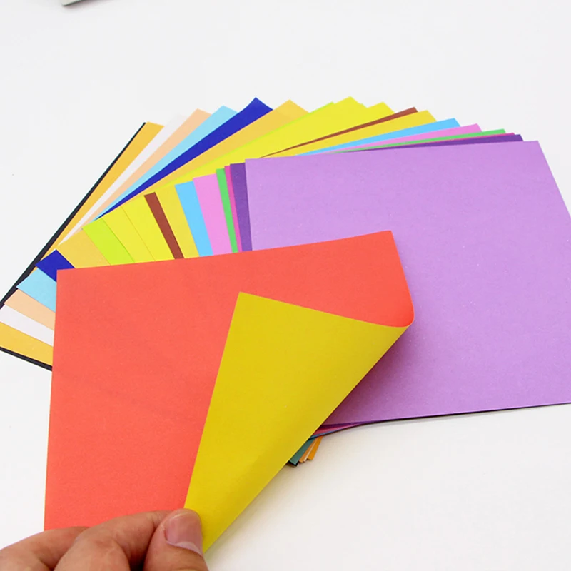 15*15 см квадратная двухцветная бумага Оригами для рукоделия складные домашние