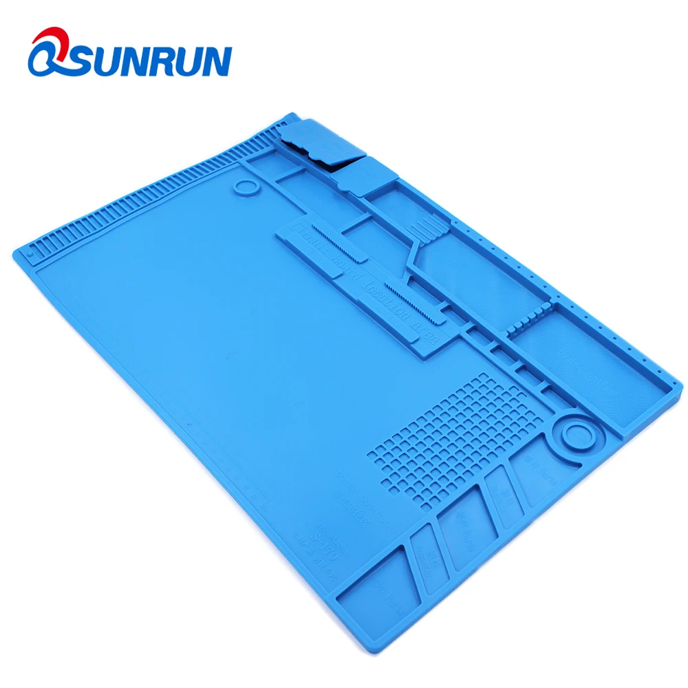 QSUNRUN Сварщик Инструменты Силиконовый Коврик Стол Платформа S140 170 Паяльник