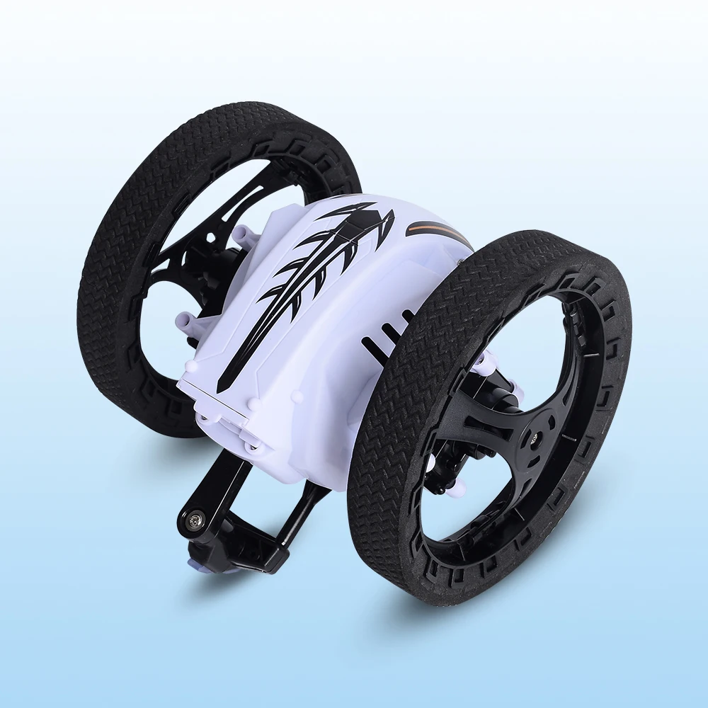 Mini Cars Bounce 2.4GHz RC with Flexible Wheels Rotation LED Light Remote Control Robot Toys for Gifts | Игрушки и хобби