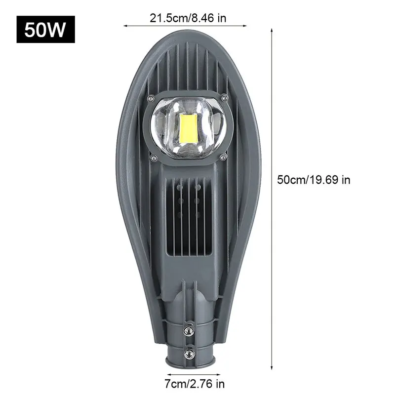 30W/50W LED Street Light IP65 Waterproof Outdoor Garden Yard Lamp Plaza Landscape Pole Light Spotlights Wall Lamp