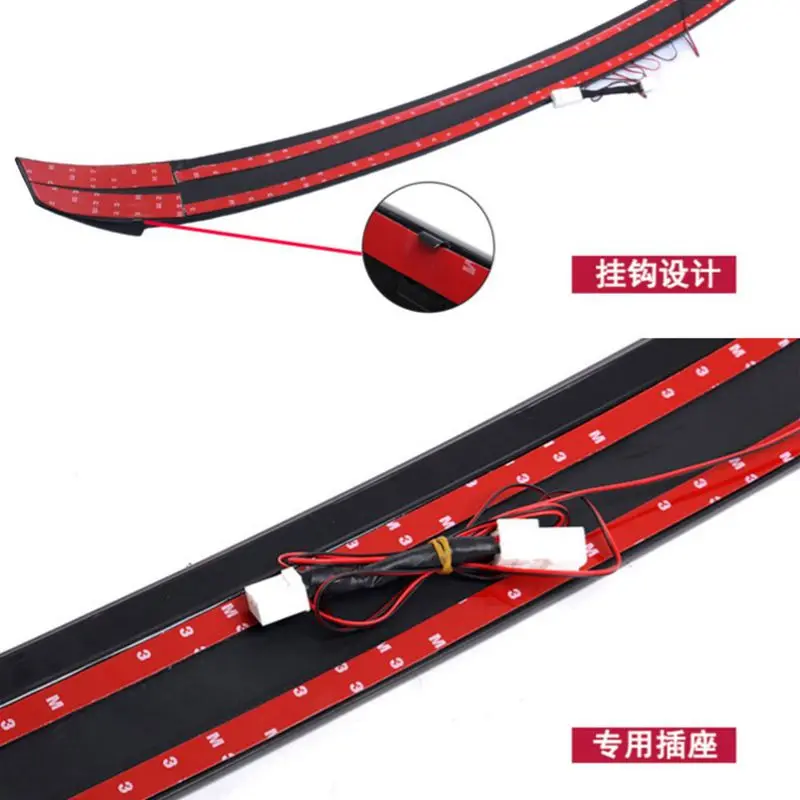 

Osmrk ABS tail wing roof visor rear spoiler for kia K5 optima 2011-2016 with additional brake light