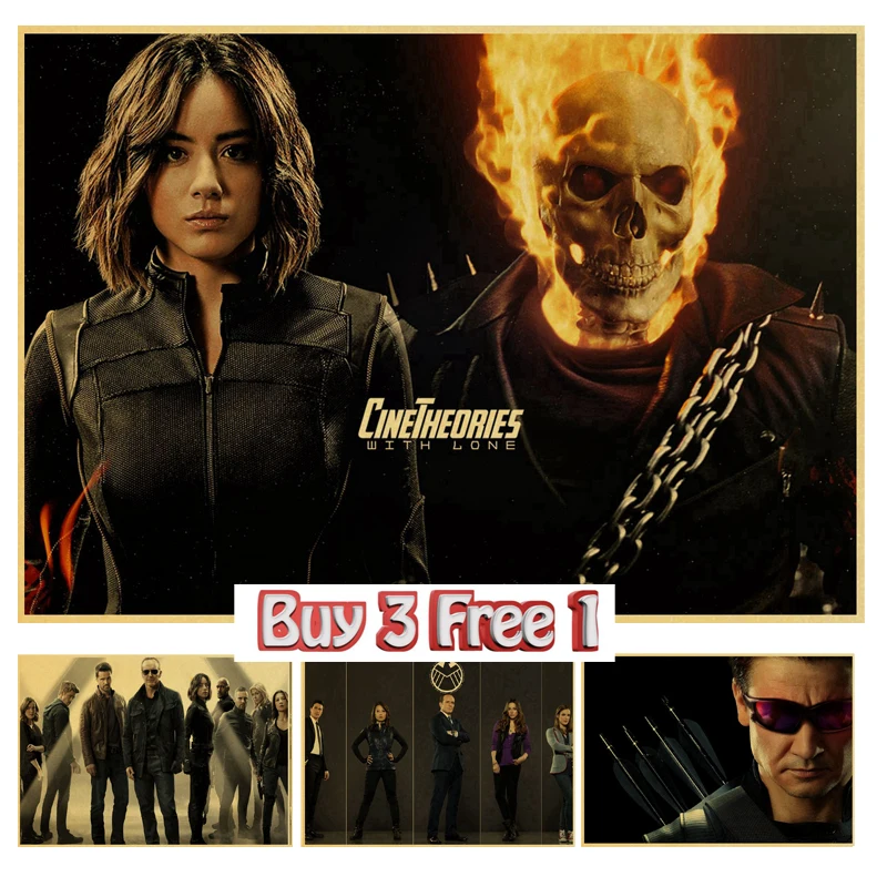 ТВ-сериал агенты щита плакаты ретро декор стен для дома крафт бумага винтажный