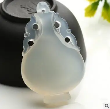 Natural chalcedony pendant hollow antique jadeite vase fashion security&gt&gt&gtFree shipping | Украшения и аксессуары