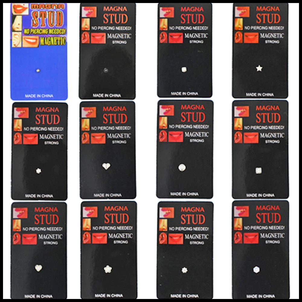 Разные временные татуировки обманщиков пирсинг не проколотых магнит уха