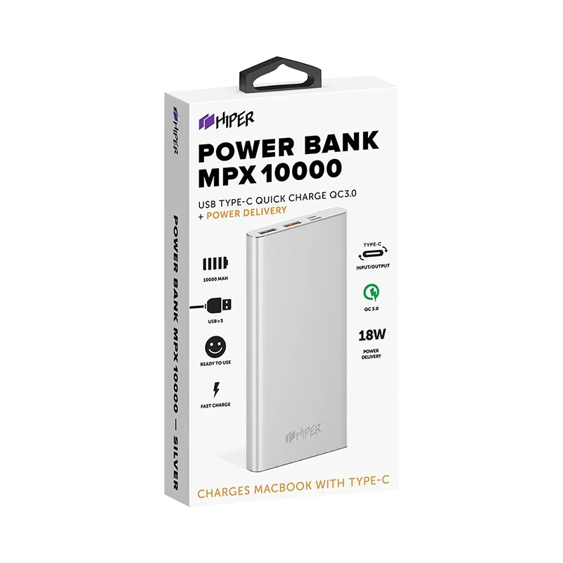 Внешний аккумулятор HIPER MPX10000|Внешние аккумуляторы| |