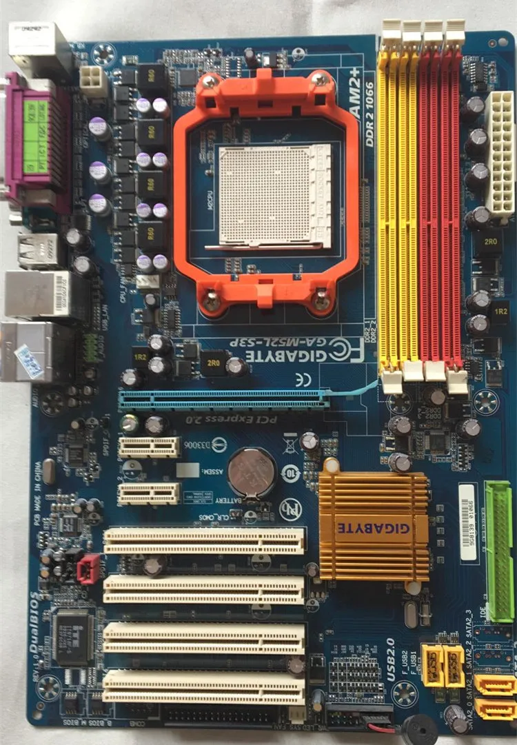 Материнская плата для Gigabyte оригинальная б/у настольного ПК с процессором AM2 DDR2