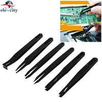 Elekworld Anti-Static Carbon Fibre Tweezers Phone Repair Tools Excellent Quality Hot Maintenance Tools 6pcs  Set