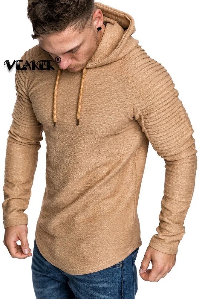 

2018 New Men's Hip Hop Long Sleeve Irregular Hoody Sweatshirt Male Casual Hoodies Slim Fit Fitness Gyms Hoodie Sweatshirts Tops