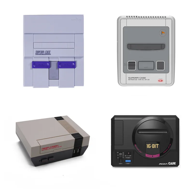 Чехол RETROFLAG NESPI+ для Raspberry Pi 3B+ 3B 2B игровая консоль с функциональным питанием и сбросом Видео игровой консоли DYI