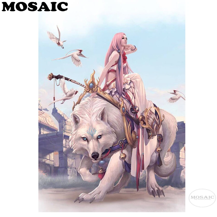 

wall painting sale Diamond embroidery princess,wolf diy diamond painting Cross Stitch full square drill Rhinestone mosaic