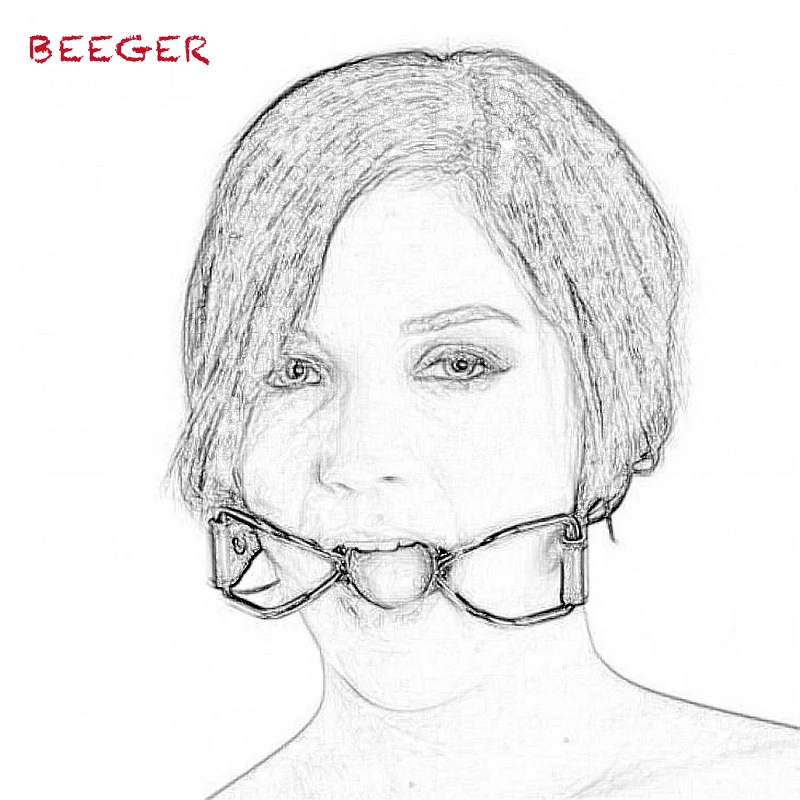 Секс игра BEEGER Spider Mouth Gags. Из Нержавеющей Стали металлическое кольцо с открытым
