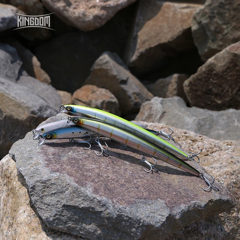 Kingdom Fishing Приманка для морской рыбалки приманка Джеркбейт 180 мм 29 г/33 г плавающий медленно тонущий воблер для мелкой рыбы шесть цветов Модель 5333-S
