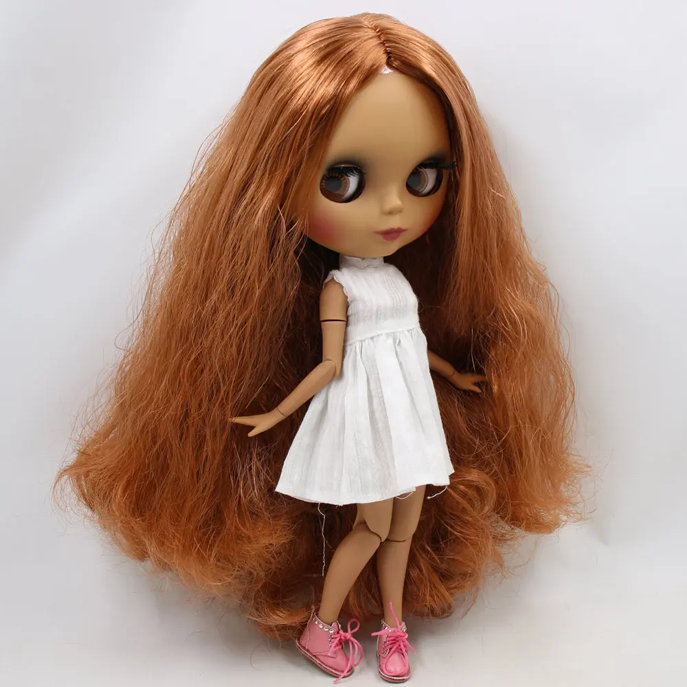 ICY DBS Blyth Doll No.BL0356 Copper hair Black Matte face Joint body 1/6 bjd OB24 ANIME GIRL | Игрушки и хобби
