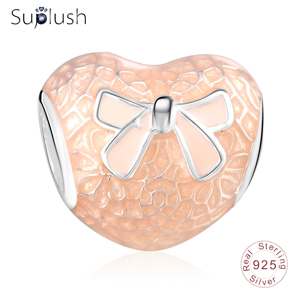 Suplush модные ювелирные украшения 100% серебряные бусины 925 пробы Fit оригинальный