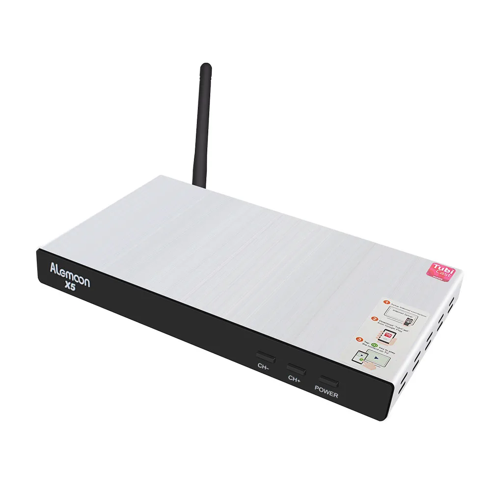 GOTIT мощный ALEMOON X5 DVB-S2 T2 C Функция декодер спутниковый ресивер Полный 4 к+ 4 нажатия cccam для Испании Польша Portgual