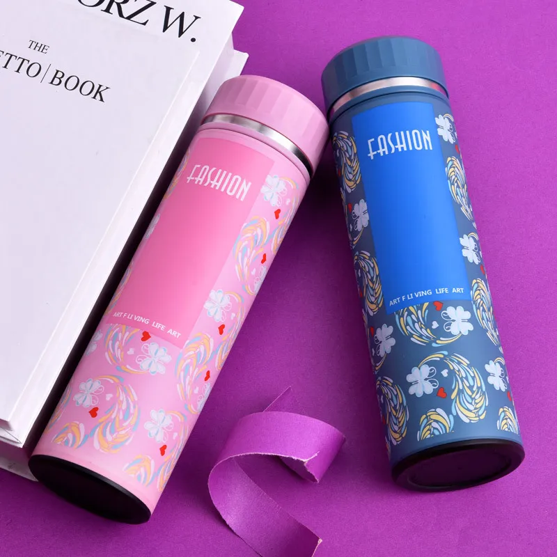 450ml Thermos Cup Stainless Steel Water Bottle Thermo Mug Insulated Lady Coffee Tumbler Auto Car Vacuum Flask | Дом и сад