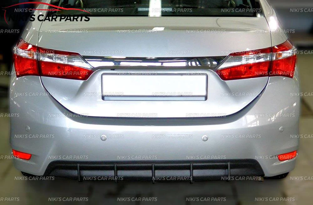 Чехол диффузор для Toyota Corolla E160 2013 2016 задний бампер из АБС пластика комплект кузова