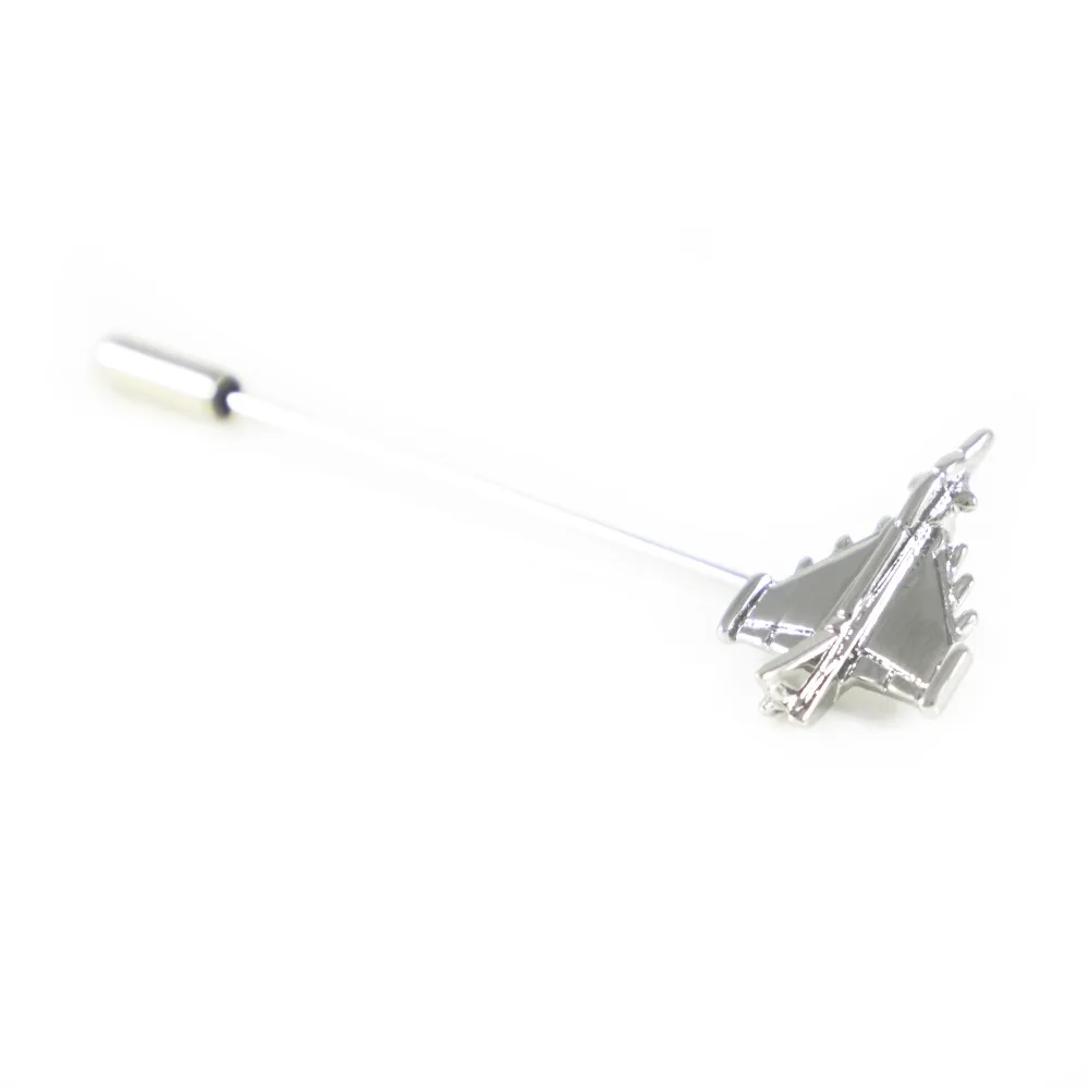 Булавка для отворота самолета серебристого цвета|Броши| |