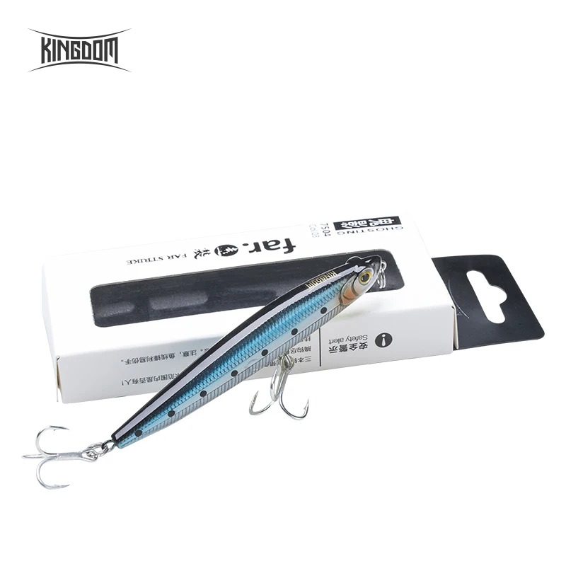 Kingdom Fishing Тонущая приманка карандаш 95 мм 19 г 80 мм 14 г 70 мм 9 г искусственная жесткая приманка воблеры Новое поступление для морского окуня модель 7504
