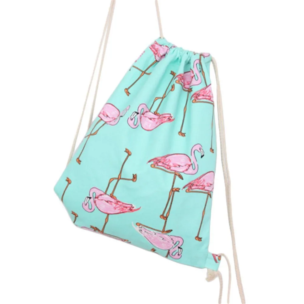 Холст Drawstring Сумка женская Путешествия Спортивная Для Хранения Симпатичные