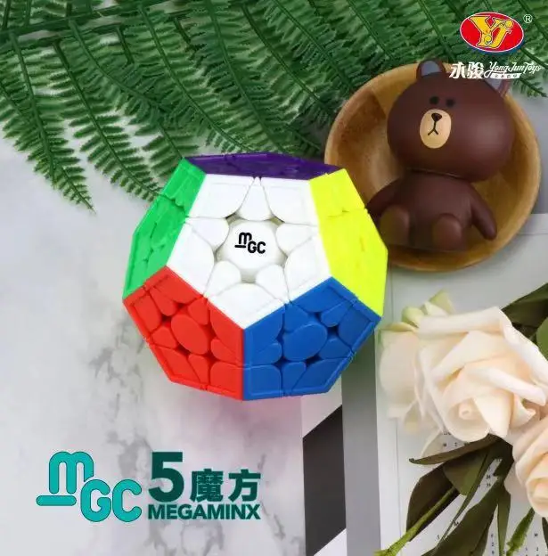 Магнитный магический скоростной кубик YJ MGC Megaminx кубики YongJun без наклеек