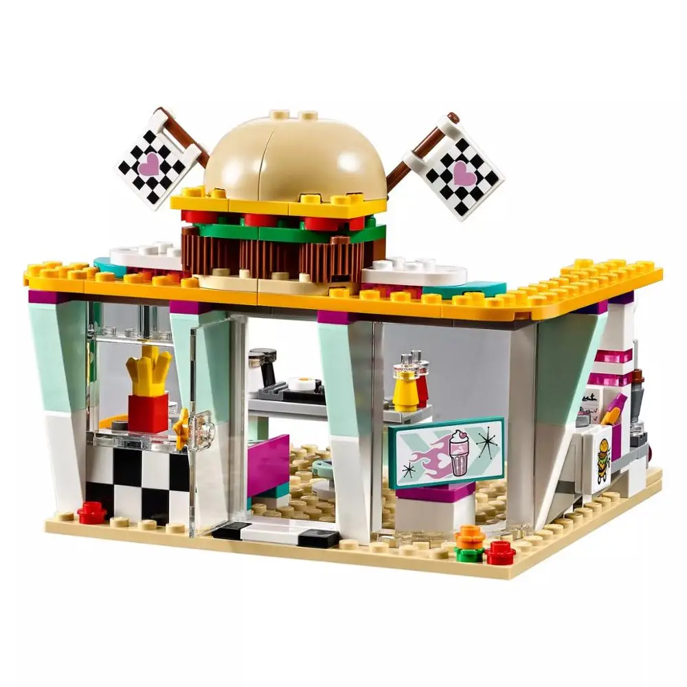 Legoings Friends Drifting Diner 41349 гоночный автомобиль и картинг игрушка строительный набор