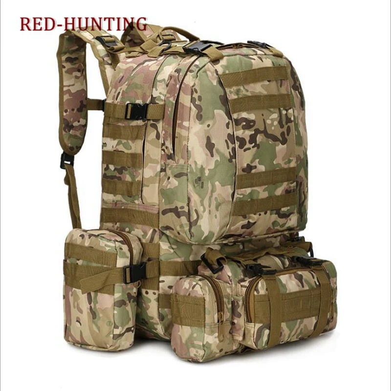 

50L Military Bag Desert Digital Hiking Camping Bag Army Tactical Trekking Rucksack Backpack Camo for Outdoor Hunting