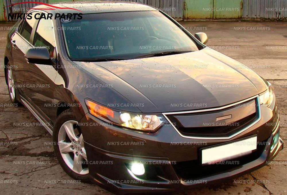 Чехол на решетку радиатора для Honda Accord VII 2008-2011, защитный корпус из АБС-пластика, комплект аэродинамического украшения, тюнинг для автомобиля