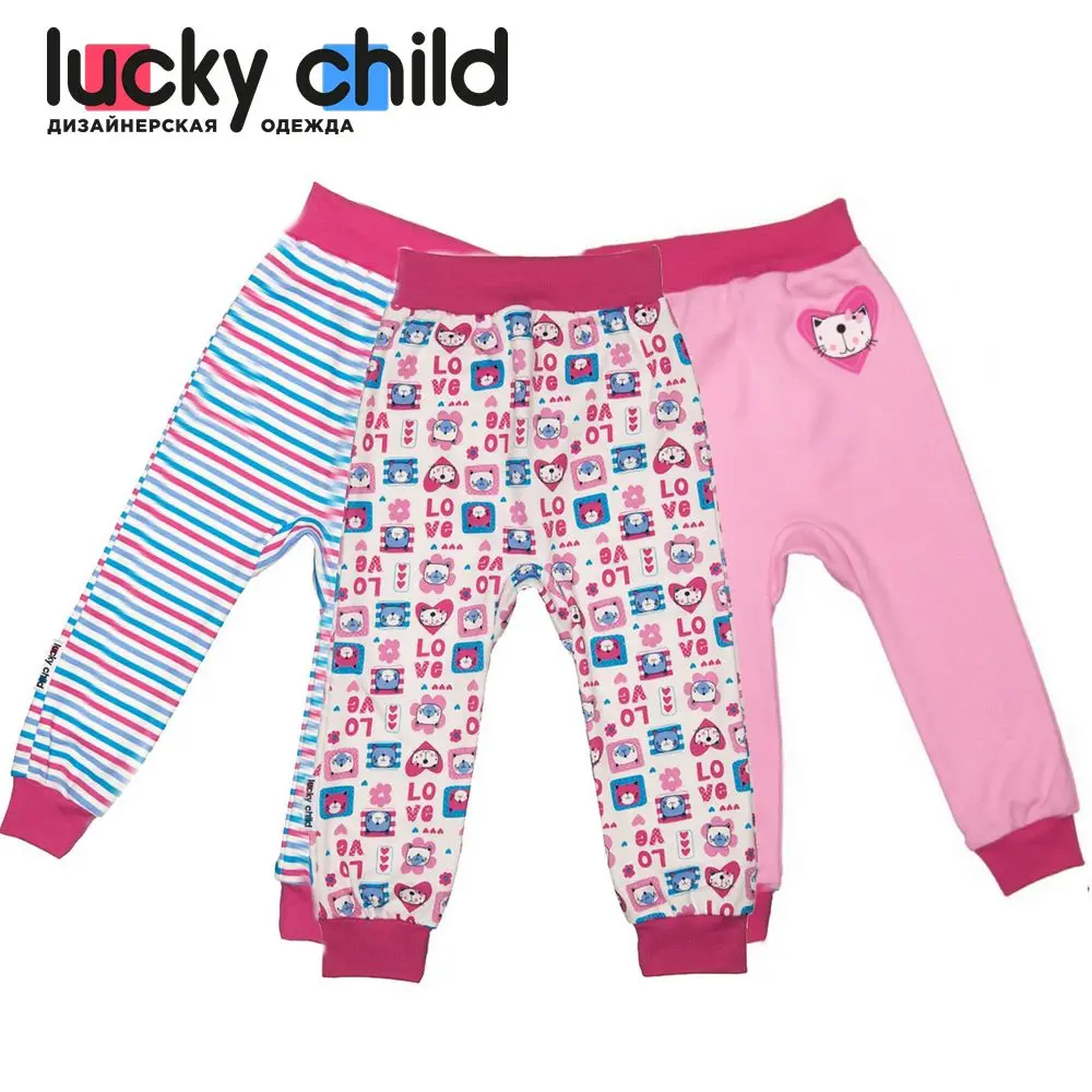Штанишки Lucky Child арт. А6 111 1 шт. (Любовь) [сделано в России доставка от 2 х дней]|Брюки|