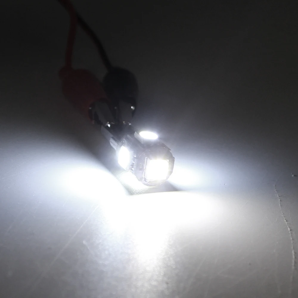 Современный Автомобиль 5050 T10 5SMD W5W LED габаритный фонарь парковки лампа 12V 6000K белый