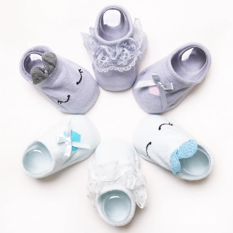 girls ruffle socks infant girl lace Newborn Floor short baby summer cartoon 2018new three paier kids babies stuff |