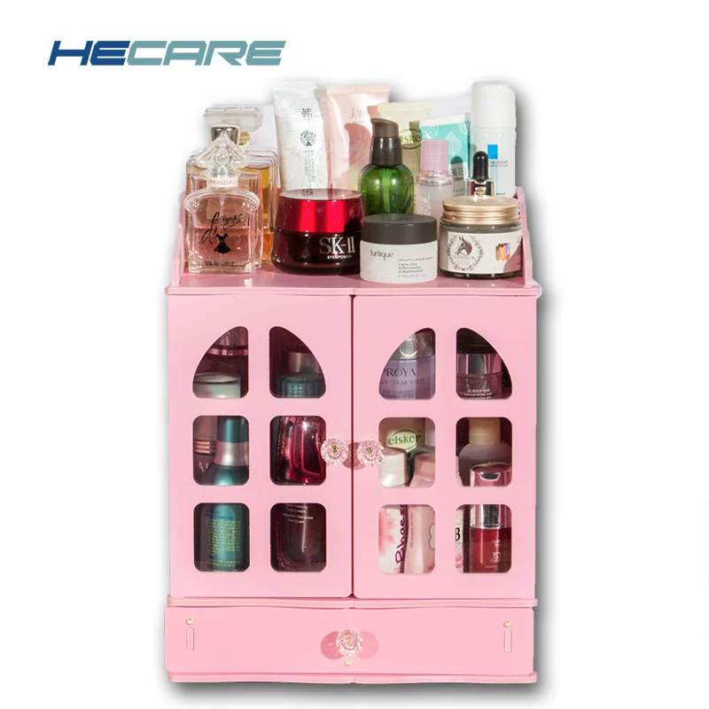 HECARE пластиковый ящик для хранения косметики водонепроницаемый органайзер