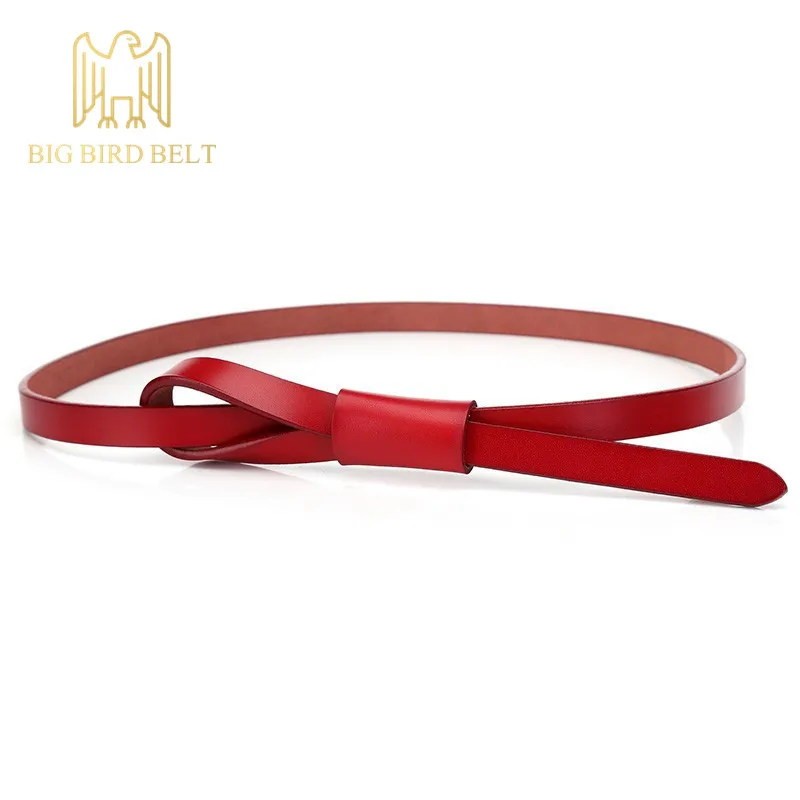 БОЛЬШАЯ ПТИЦА ПОЯСА Ремни для Женщин галстук-бабочка Бинты Сплит Кожа 100%