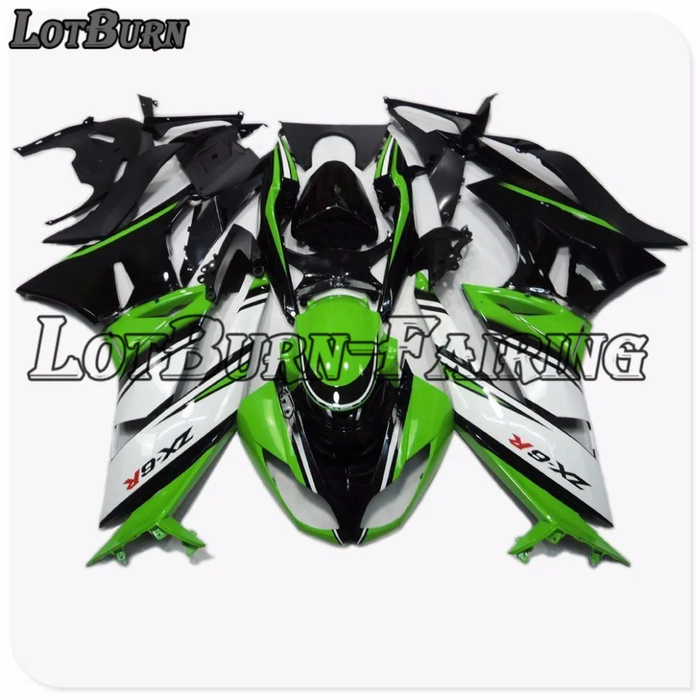 Пластик обтекатель комплект пригодный для KAWASAKI ZX6R 636 ZX 6R 2009 2010 2011 2012 09 12 набор