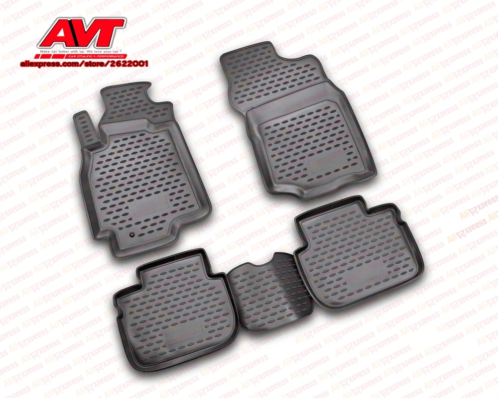 Коврики для Mitsubishi Lancer Classic 2003-2009 4 шт. резиновые коврики Нескользящие резиновые аксессуары для салона автомобиля