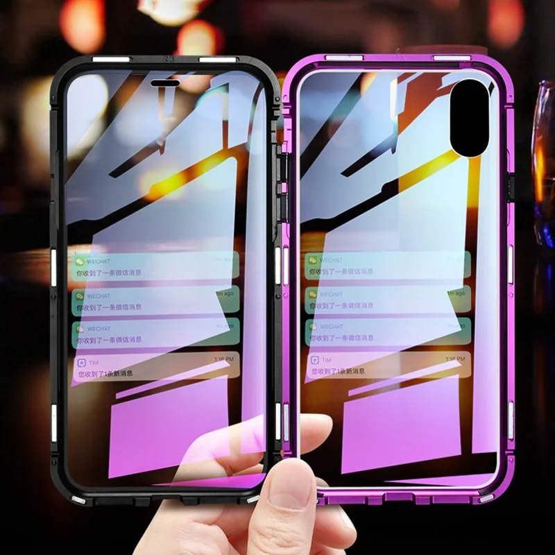 Чехол с откидной крышкой на весь корпус для iPhone XS MAX чехол магнитной адсорбцией