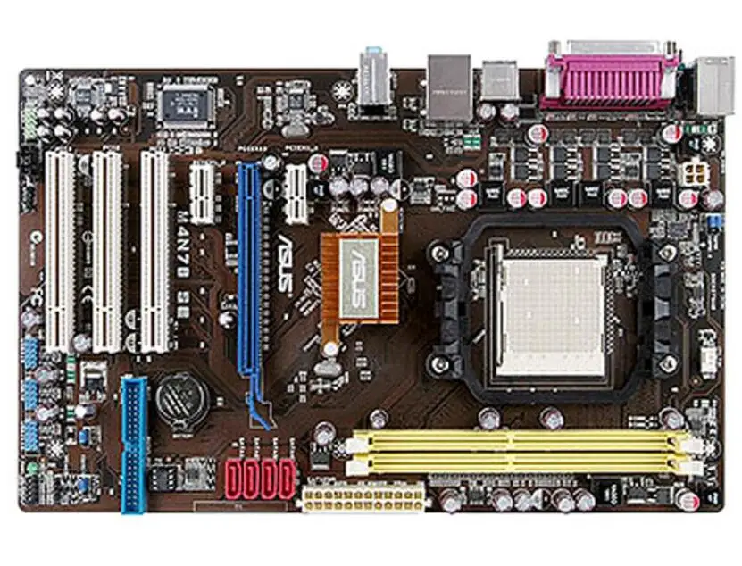 Оригинальная б/у материнская плата для ASUS M4N78 SE разъем AM2 DDR2 USB2.0 SATA2|Материнские