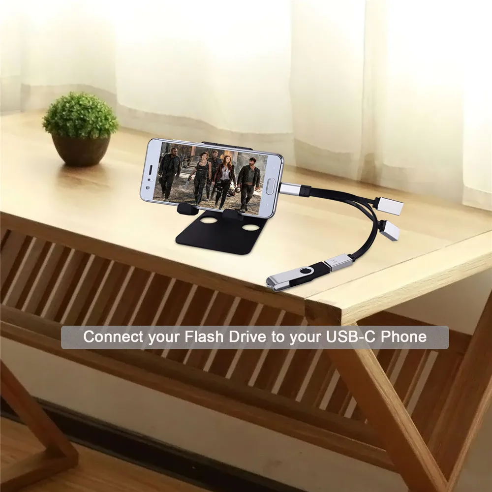 Тип usb C USB 2 0/3 0 Женский адаптер OTG HUB 3 Порты и разъёмы синхронизации данных Cablefor